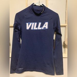 Villanova University Nike Pro Fitted Thermal mock navy Womens small NWT
